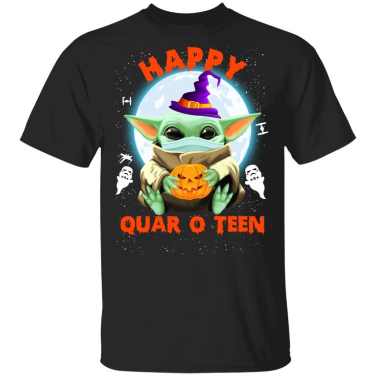 Halloween Baby Yoda Happy Quar-o-teen
