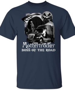 Death Mothertrucker Boss Of The Road Trucker Halloween
