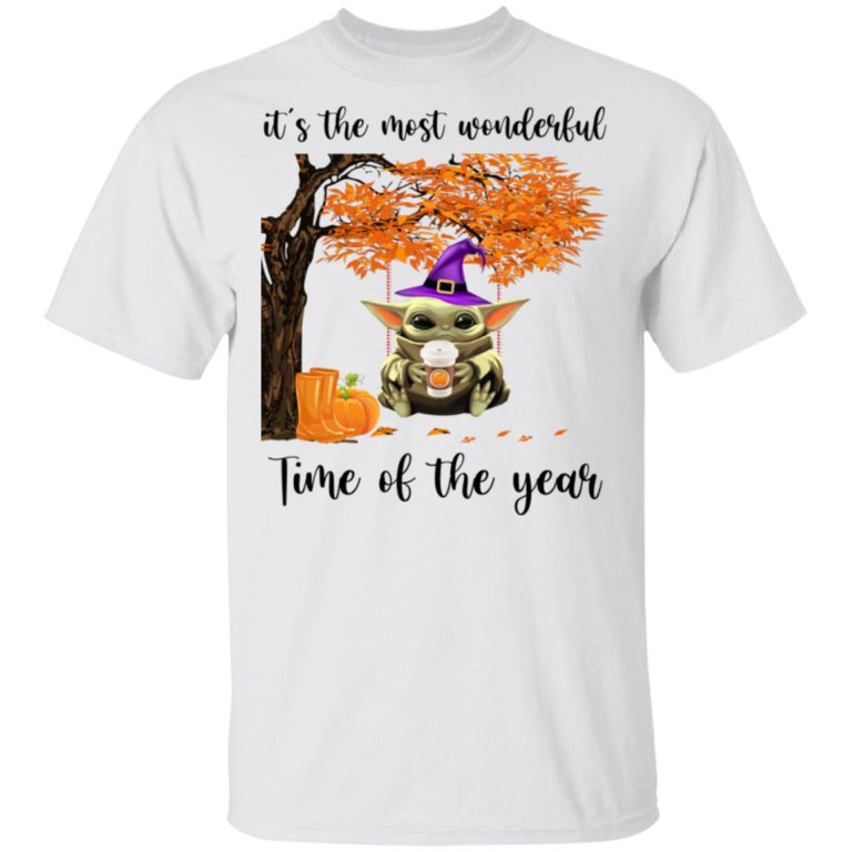 Halloween Autumn Baby Yoda It’s The Most Wonderful Time Of The