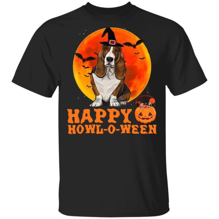 Basset Hound Dog Halloween Happy Howloween