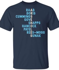 Arseholes – Raab Boris Cummings Gove Shapps Hancock Shirt