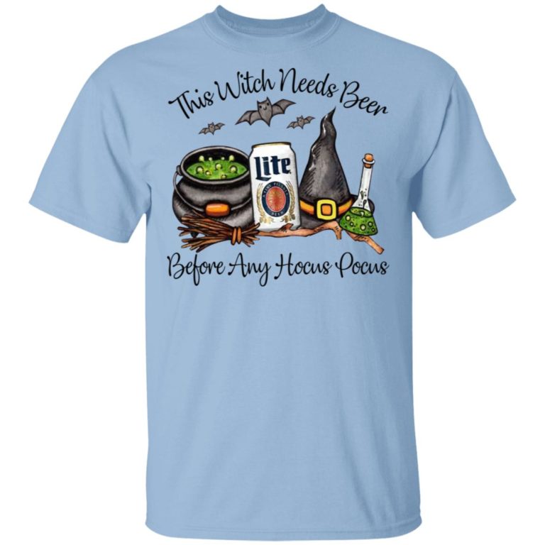 Miller Lite This Witch Needs Beer Before Any Hocus Pocus Shirt
