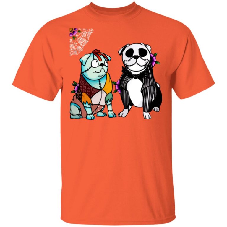 Bulldog Sally And Jack Skellington Halloween