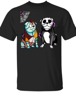 Bulldog Sally And Jack Skellington Halloween
