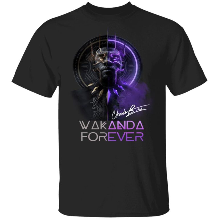 Black Panther Chadwick Boseman Wakanda Forever Signature Shirt