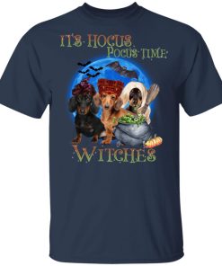 Halloween Dachshund It’s Hocus Pocus Time Witches