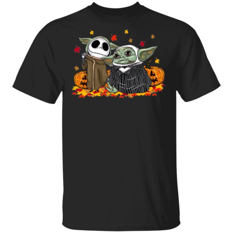 Baby Jack Skellington and Baby Yoda Happy Halloween