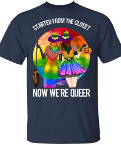 LGBT Rainbow Witch Halloween Started From The Closet Queer