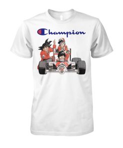 Akira Toriyama and Ayrton Senna Goku Champion T Shirt Akira Toriyama and Ayrton Senna Goku Champion T Shirt