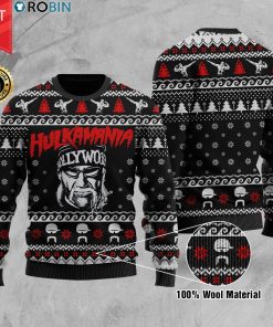 Hulkamania Wool Ugly Christmas Sweater