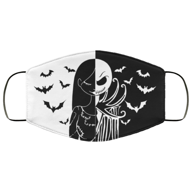 Jack Skellington and Sally The Nightmare Before Christmas Face Mask with PM2.5 Filter