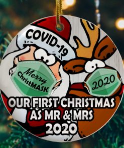 Our First Christmas As Mr And Mrs Christmas Ornament – Santa Reindeer Decorative Christmas Ornament Our First Christmas As Mr And Mrs Christmas Ornament – Santa Reindeer Decorative Christmas Ornament