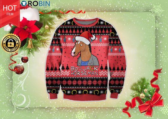 Bojack Horseman Christmas Wool Ugly Sweater