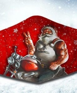 Santa Biker Face Mask with PM2.5 Filter