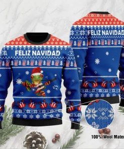 Frog Puerto Rico Feliz Navidad Ugly Christmas Sweater