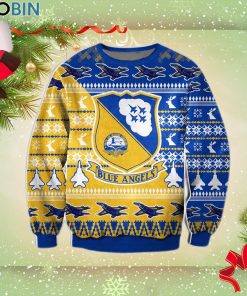 Blue Angels Christmas Wool Ugly Sweater