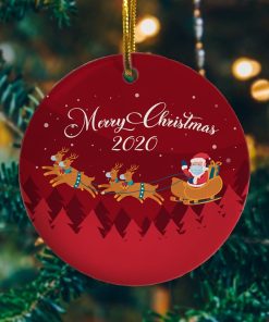 Santa Riding Deer Cart Decorative Christmas Ornament Santa Riding Deer Cart Decorative Christmas Ornament