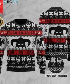 He Elder Scrolls Wool Ugly Christmas Sweater