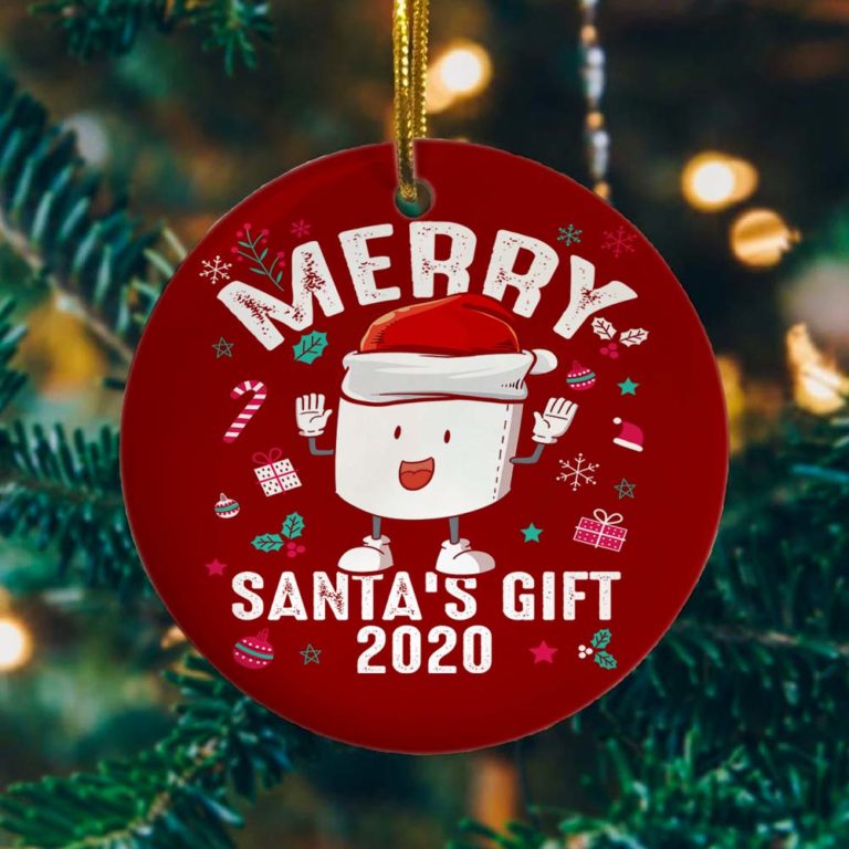 Merry Christmas Santa’s Gifts Decorative Christmas Ornament