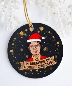 Im Dreaming Of A Dwight Decorative Christmas Ornament
