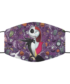 Nightmare Before Christmas Jack Skellington and Sally Face Mask with PM2.5 Filter Nightmare Before Christmas Jack Skellington and Sally Face Mask with PM2.5 Filter