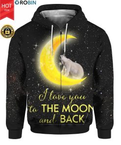 Polar Bear I Love You To The Moon And Back 3D Shirt Sweater Hoodie Polar Bear I Love You To The Moon And Back 3D Shirt Sweater Hoodie