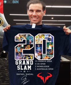 Champion 20 Grand Slam Rafael Nadal Signature T Shirt