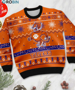 Clemson Tigers football ugly christmas sweater Clemson Tigers football ugly christmas sweater