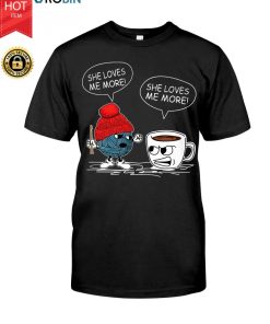 Crochet Vs Coffee She Loves Me T Shirt