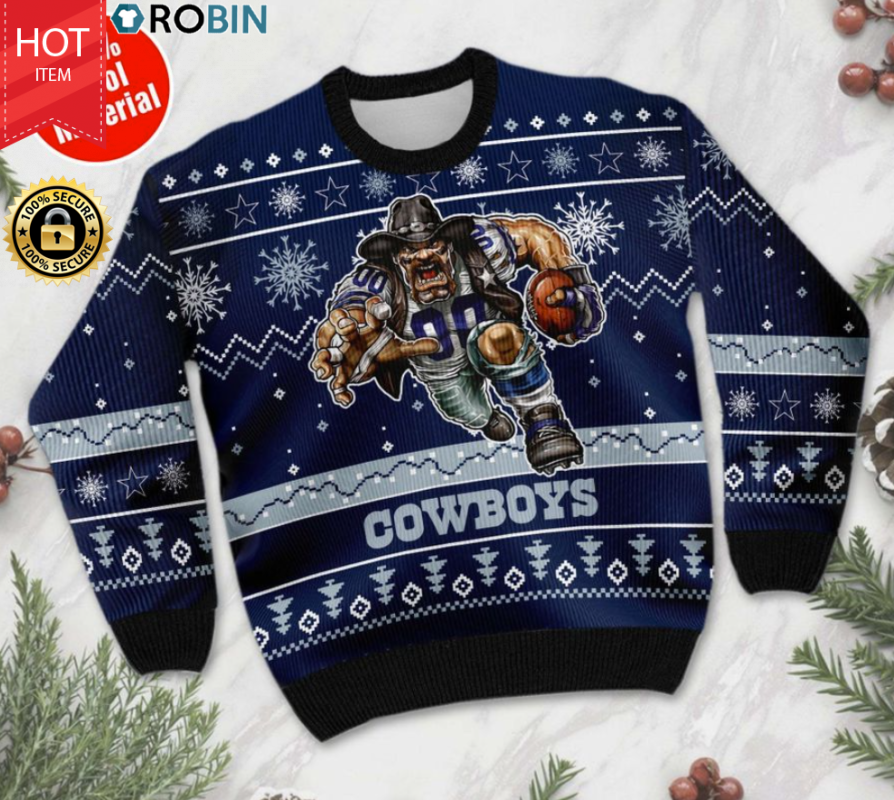 Dallas Cowboys ugly christmas sweater - RobinPlaceFabrics