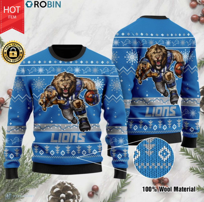 detroit lions vintage sweater