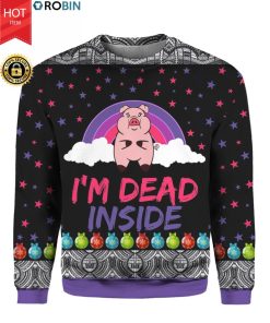 Pig I’m Dead Inside 3D Ugly Christmas Sweater Hoodie