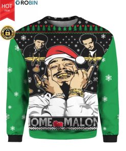 Home Malone Home Alone Post Malone Parody 3D Ugly Christmas Sweater