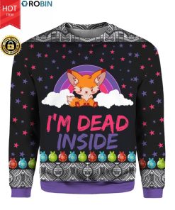 Fox I’m Dead Inside 3D Ugly Christmas Sweater Hoodie Fox I’m Dead Inside 3D Ugly Christmas Sweater Hoodie