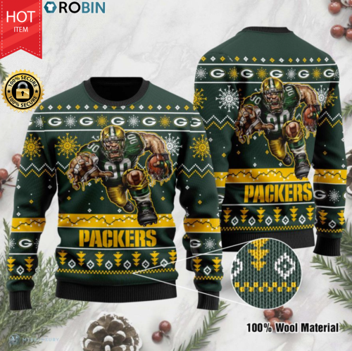 Green Bay Packers ugly christmas sweater | RobinPlaceFabrics | Reviews ...