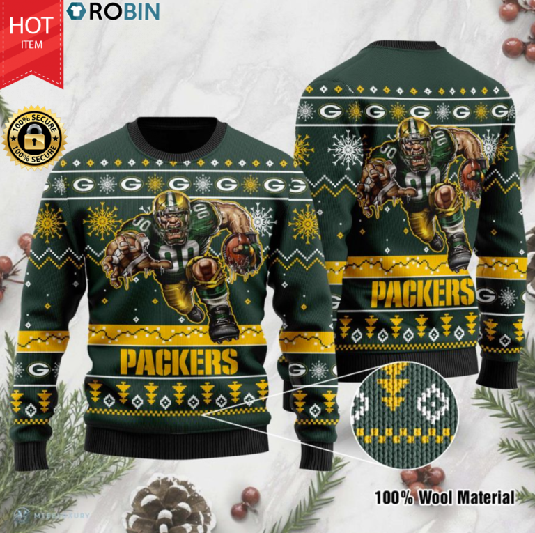 Green Bay Packers ugly christmas sweater