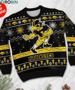 Iowa Hawkeyes football ugly christmas sweater Iowa Hawkeyes football ugly christmas sweater