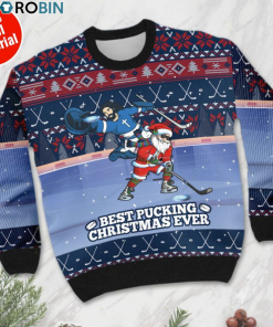 Jesus and Santa Claus best pucking Christmas ever ugly christmas sweater
