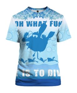 Oh What Fun It Is To Dive 3D Ugly Christmas Sweater Hoodie