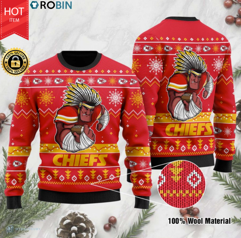 Kansas City Chiefs ugly christmas sweater