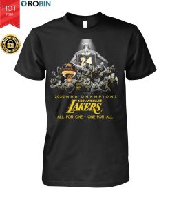 Kobe Bryant 2020 Nba Champions Los Angeles Lakers All For One One For All T Shirt Kobe Bryant 2020 Nba Champions Los Angeles Lakers All For One One For All T Shirt