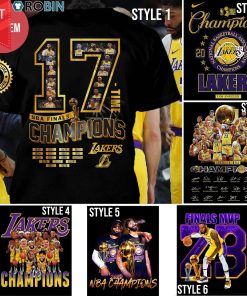 LAL NBA 17 Champions T Shirt