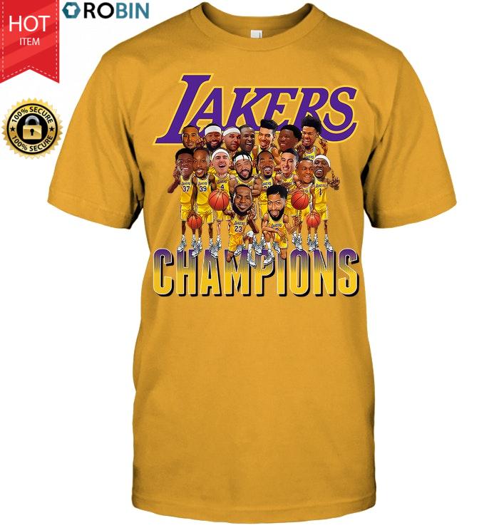 Los Angeles Lakers 2020 NBA Champions LAL 17 Time NBA Champions T Shirt ...