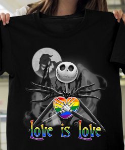 Lgbt Jack Skellington The Nightmare Before Christmas Love Is Love Halloween T Shirt