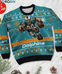 Miami Dolphins ugly christmas sweater Miami Dolphins ugly christmas sweater