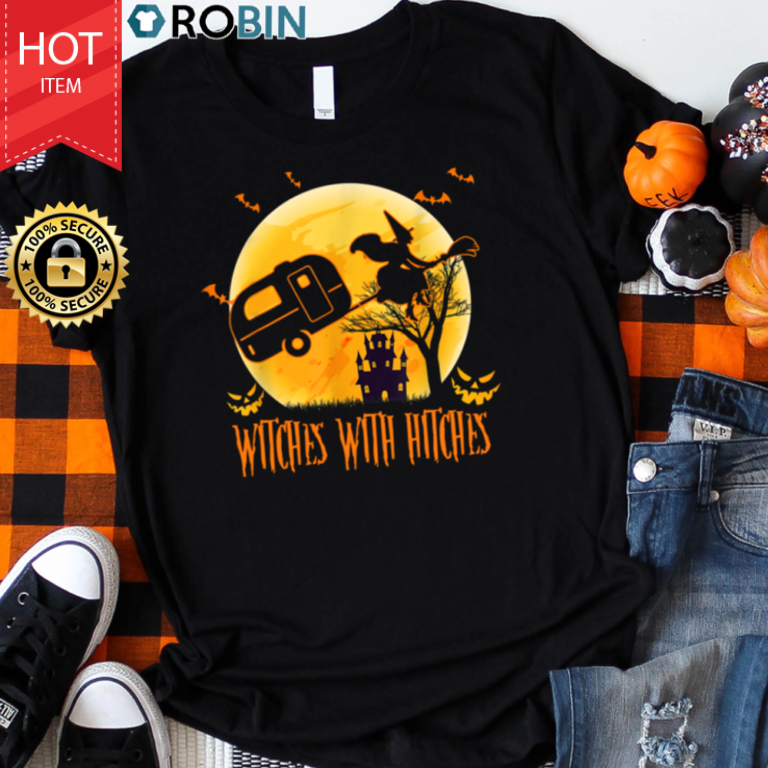 Witches With Hitches Halloween Camping T Shirt