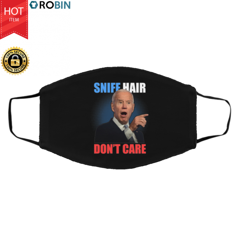 Sniff Hair Dont Care Creepy Joe Face Mask