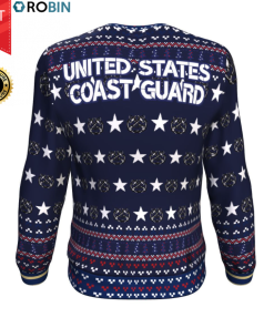US Coast Guard Christmas Wool Ugly Sweater US Coast Guard Christmas Wool Ugly Sweater