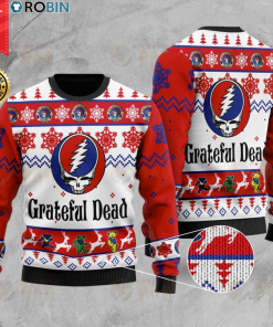 Grateful Dead Wood Ugly Christmas Sweater Grateful Dead Wood Ugly Christmas Sweater