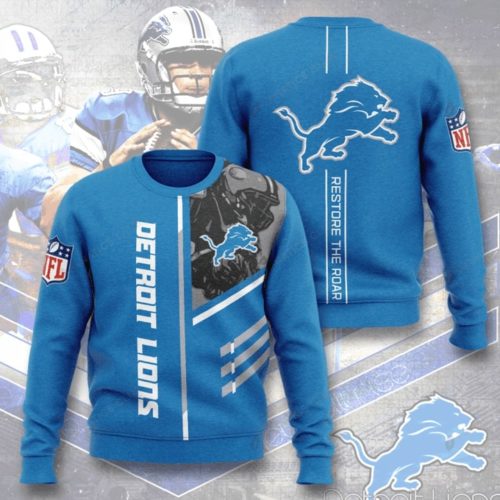 Detroit Lions Restore The Roar Full Printing Sweater ...